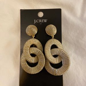 NWT J. Crew Gold Threaded Earrings